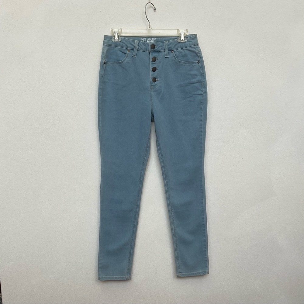 No Boundaries Light Wash High Rise Skinny Button Fly Jeans Juniors Size 13